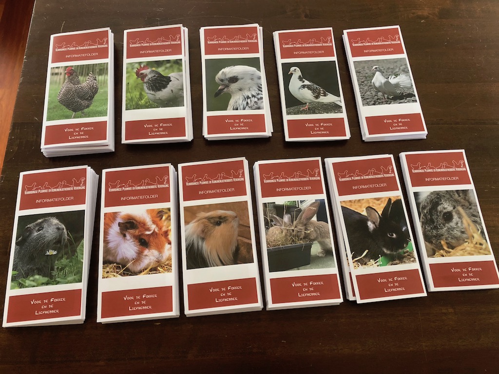 De eerste serie van de nieuwe informatiefolder van de VPKV is klaar